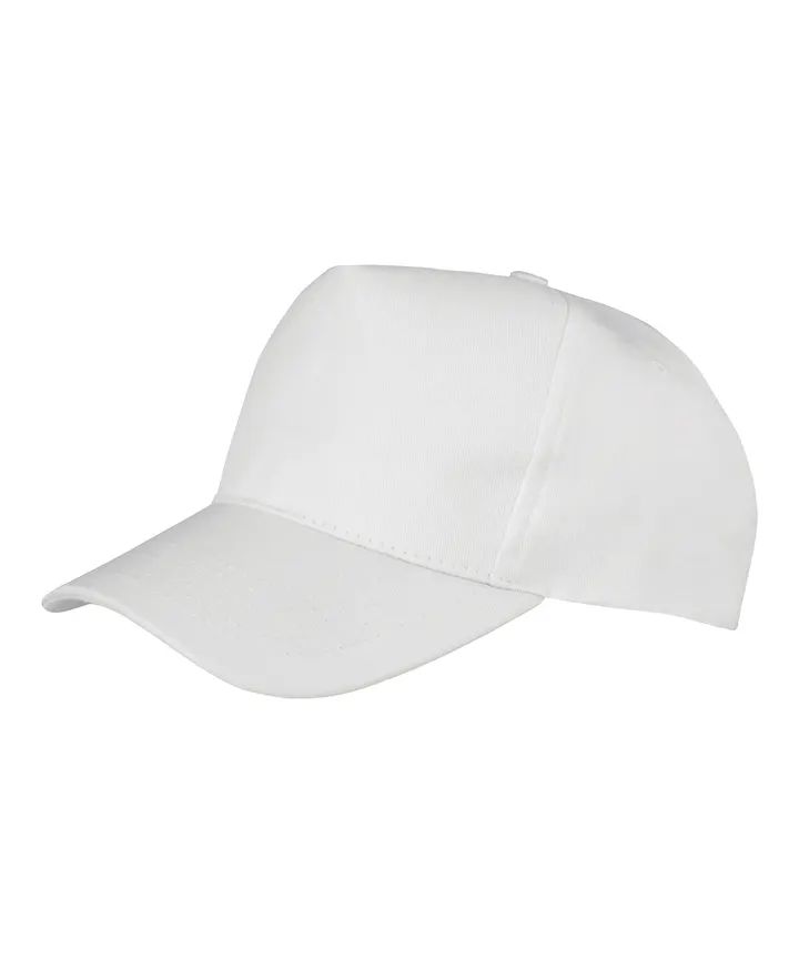 Recycelte Mütze mit 5 Panels White