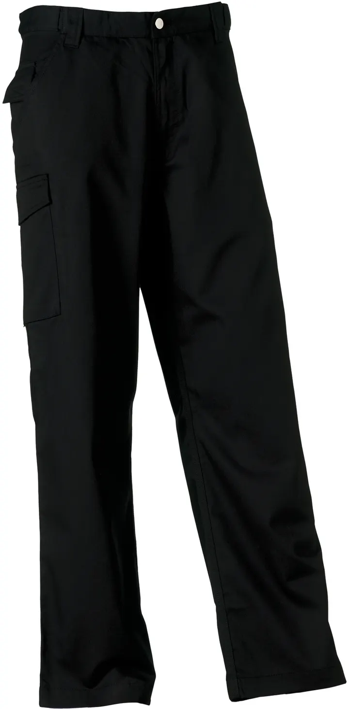 Polycotton Twill Trousers Black