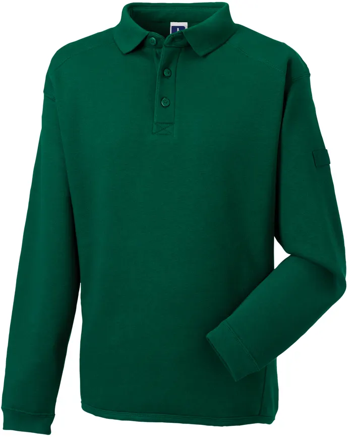 Heavy Duty Collar Sweatshirt Bottle Green