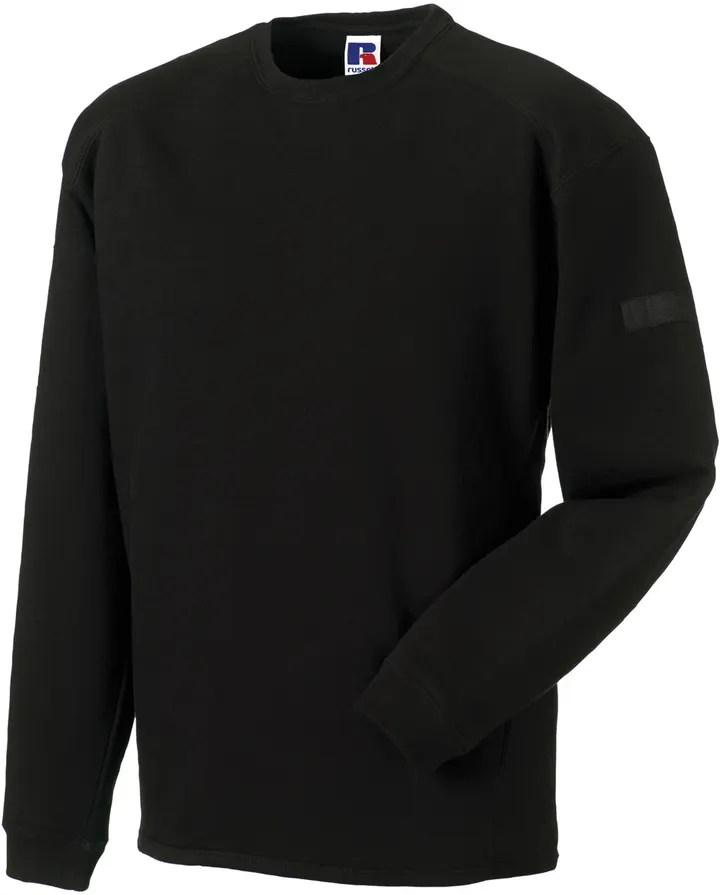 Sweat-shirt Heavy Duty col rond Black