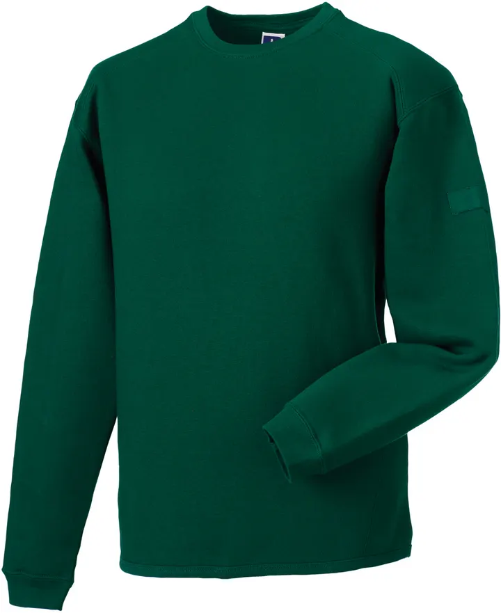 Sweat-shirt Heavy Duty col rond Bottle Green