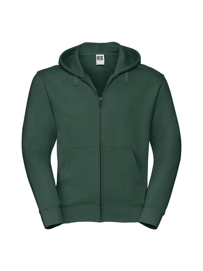 Sweat-shirt zippé capuche Authentic homme Bottle Green