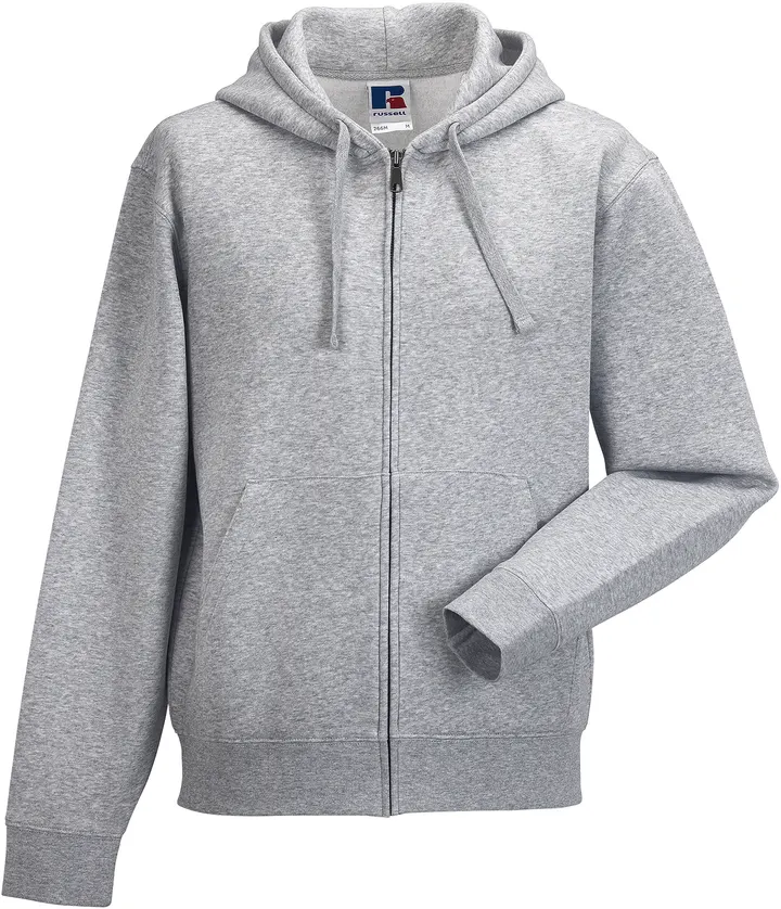 Sweat-shirt zippé capuche Authentic homme Light Oxford
