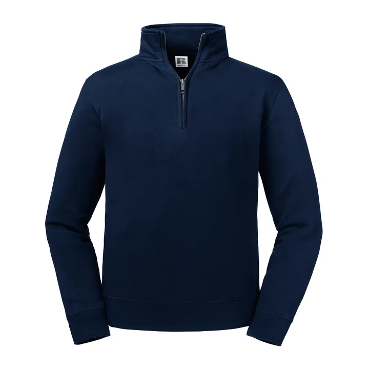 Sweat Col Zippé Authentic French Navy