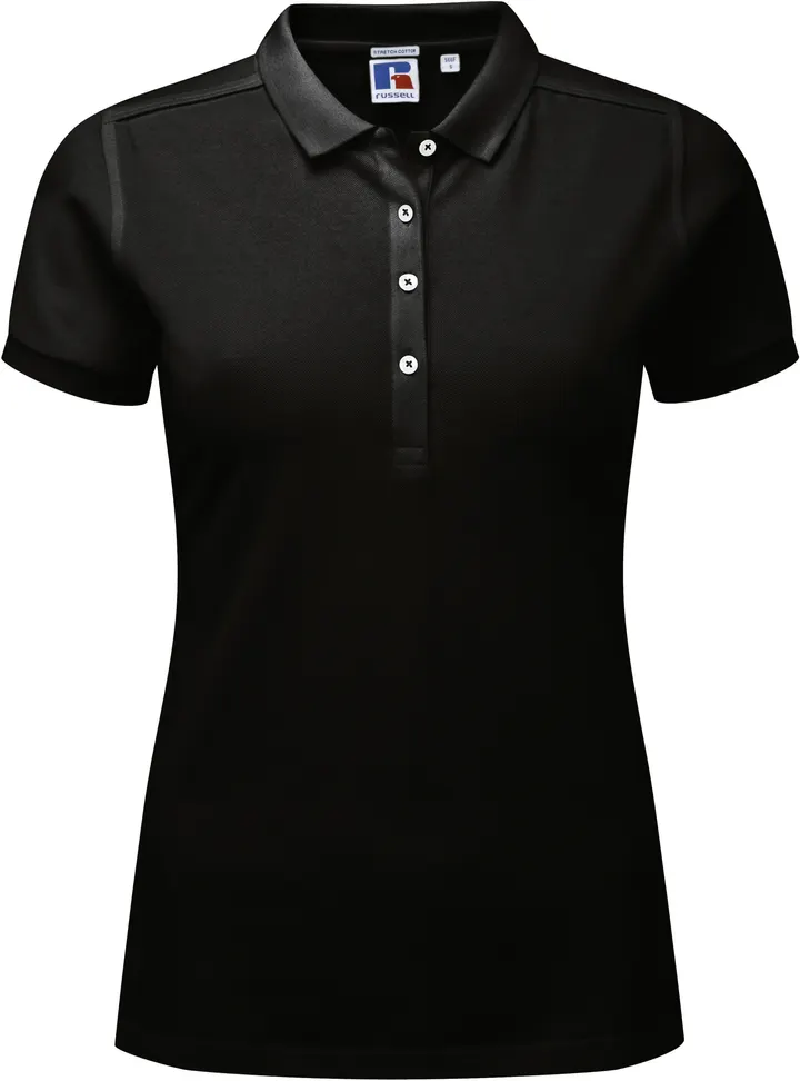 Stretch Polo für Damen Black