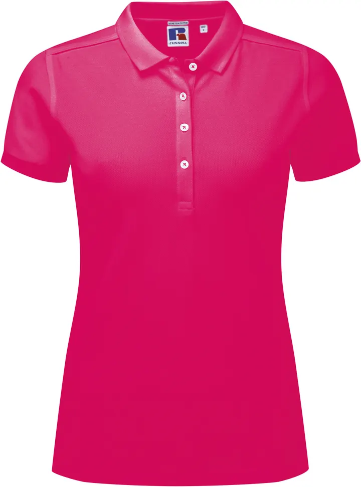 Stretch Polo für Damen Fuchsia