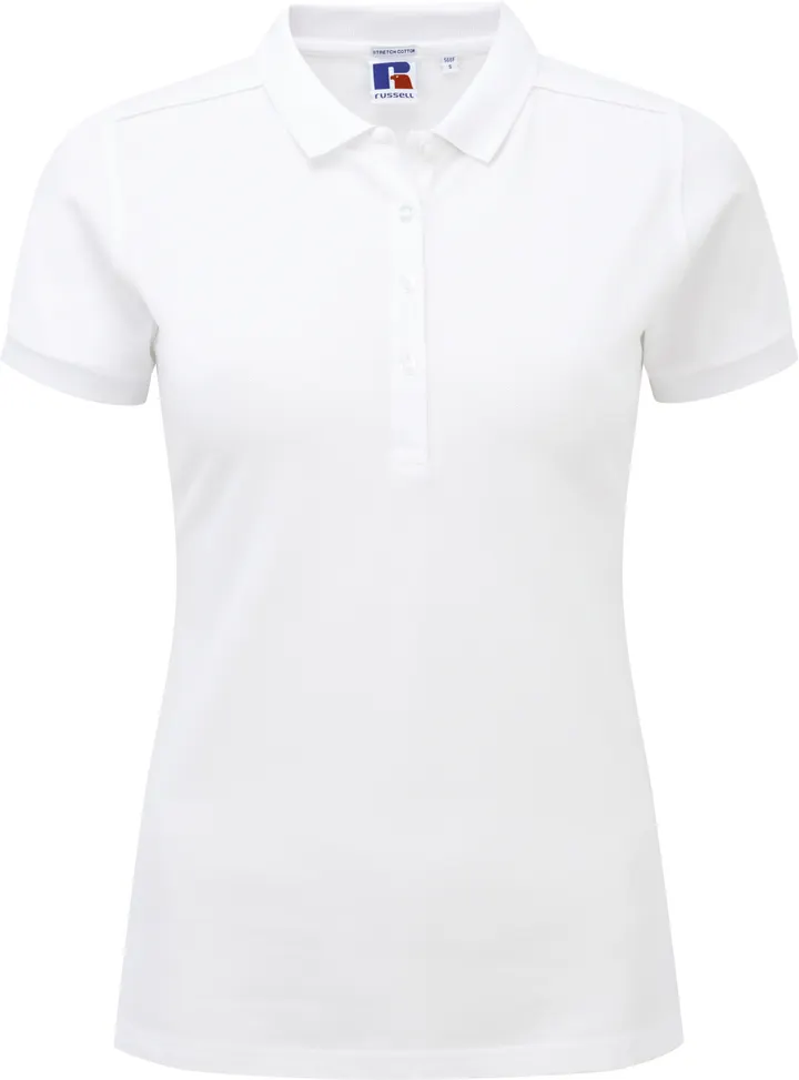 Stretch Polo für Damen White