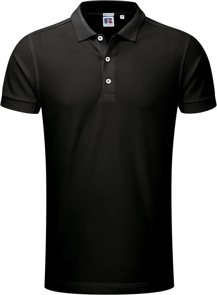 Polo Stretch Homme Black