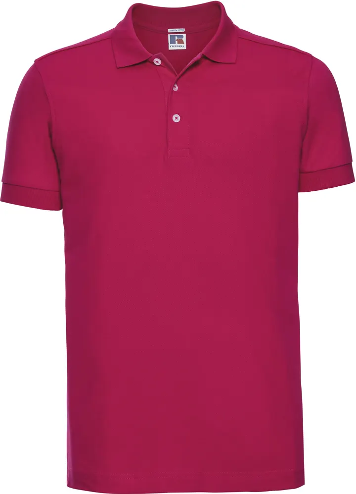 Polo Stretch Homme Fuchsia