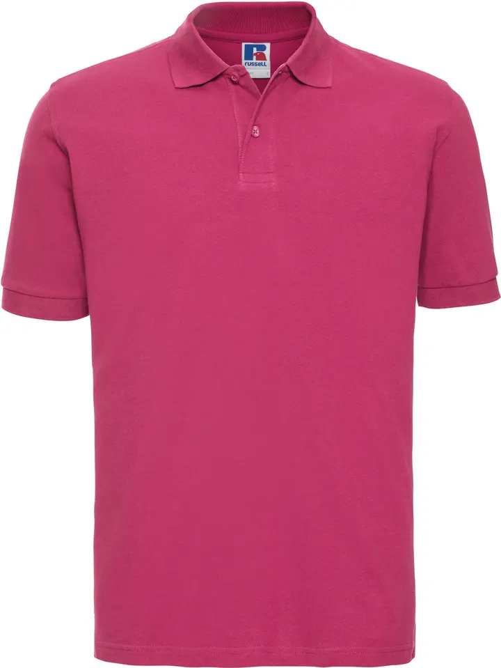 Men's Classic Cotton Polo Fuchsia