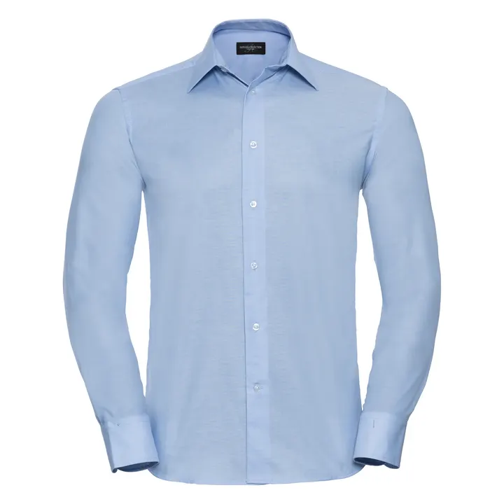 Chemise homme Oxford manches longues Oxford Blue