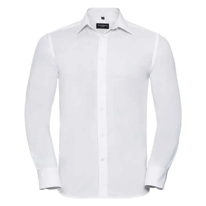 Chemise homme Oxford manches longues White