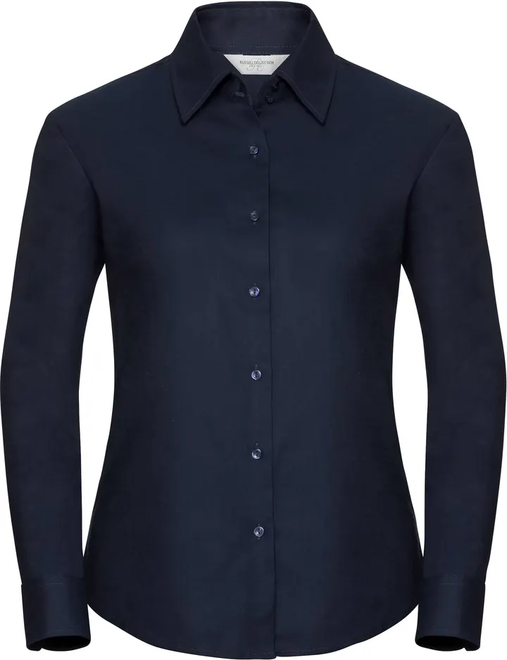 Ladies' Long Sleeve Easy Care Oxford Shirt Bright Navy