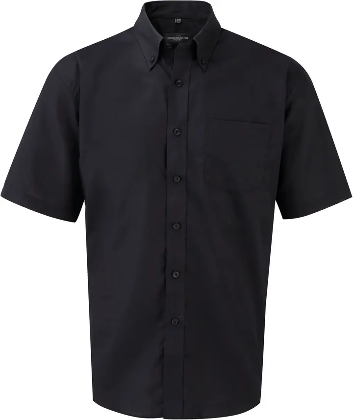 Men's Short Sleeve Easy Care Oxford Shirt Black