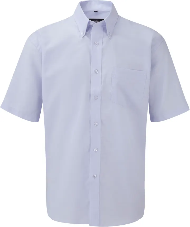 Men's Short Sleeve Easy Care Oxford Shirt Oxford Blue