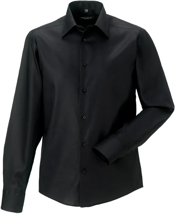 Men's Long Sleeve Tailored Ultimate Non-Iron Shirt Black