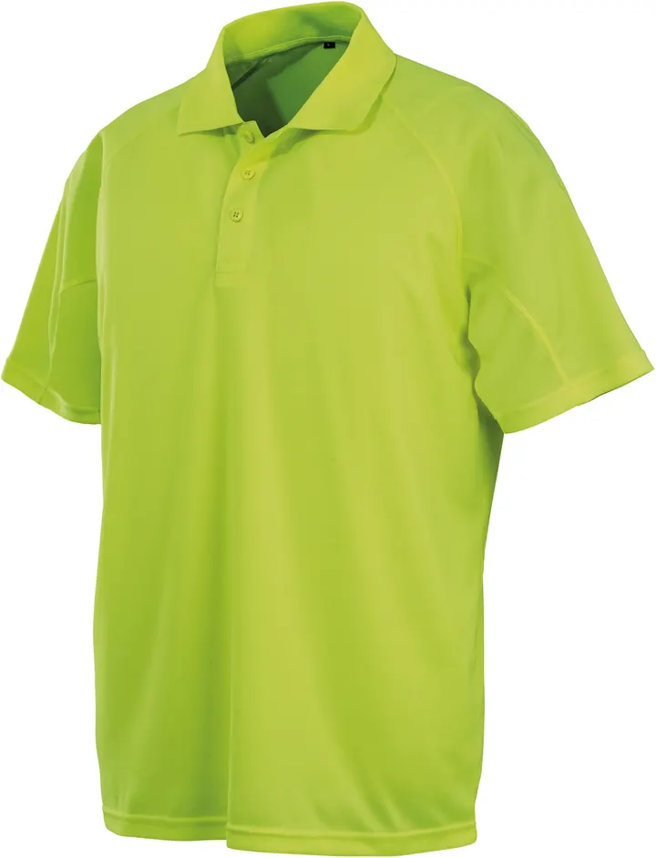 Performance aircool polo shirt Flo Yellow