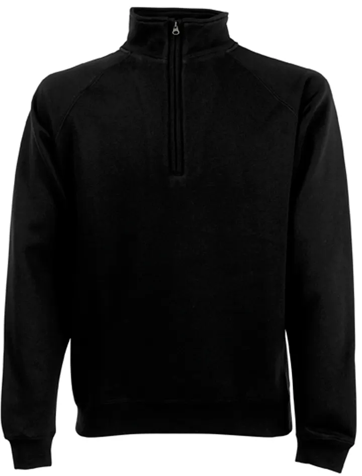 Sweat-shirt col zippé Premium (62-032-0) Black