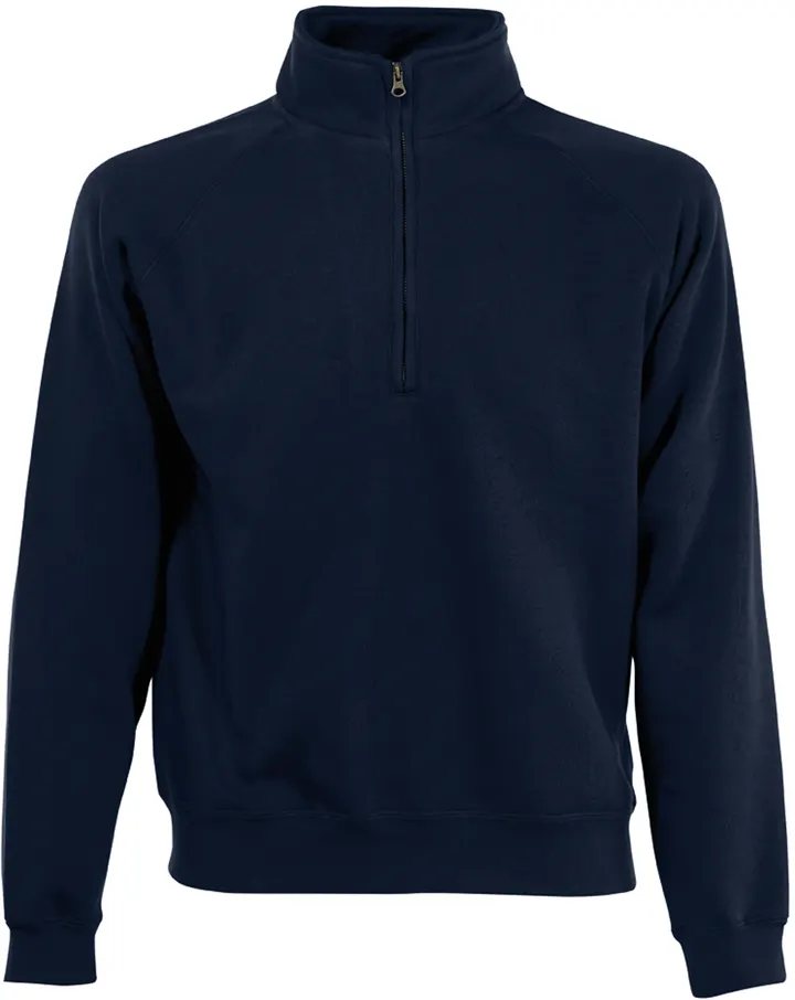 Sweat-shirt col zippé Premium (62-032-0) Deep Navy