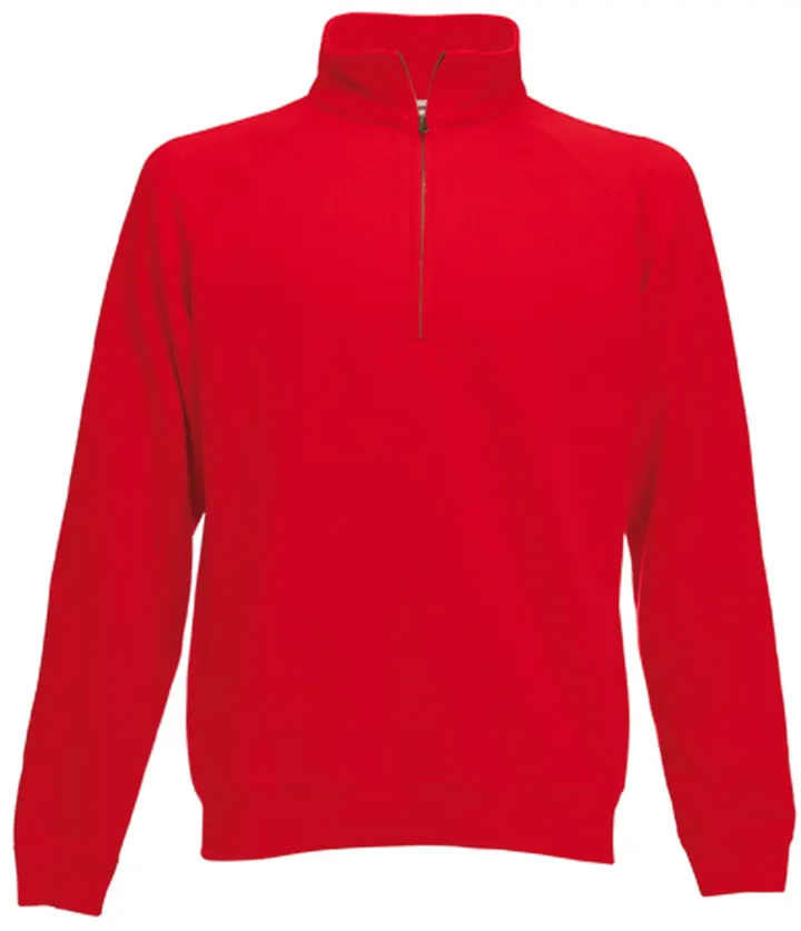 Sweat-shirt col zippé Premium (62-032-0) Red