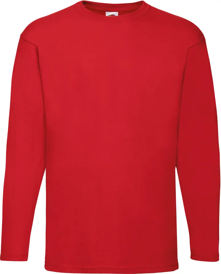 Valueweight Long Sleeve T (61-038-0) Red