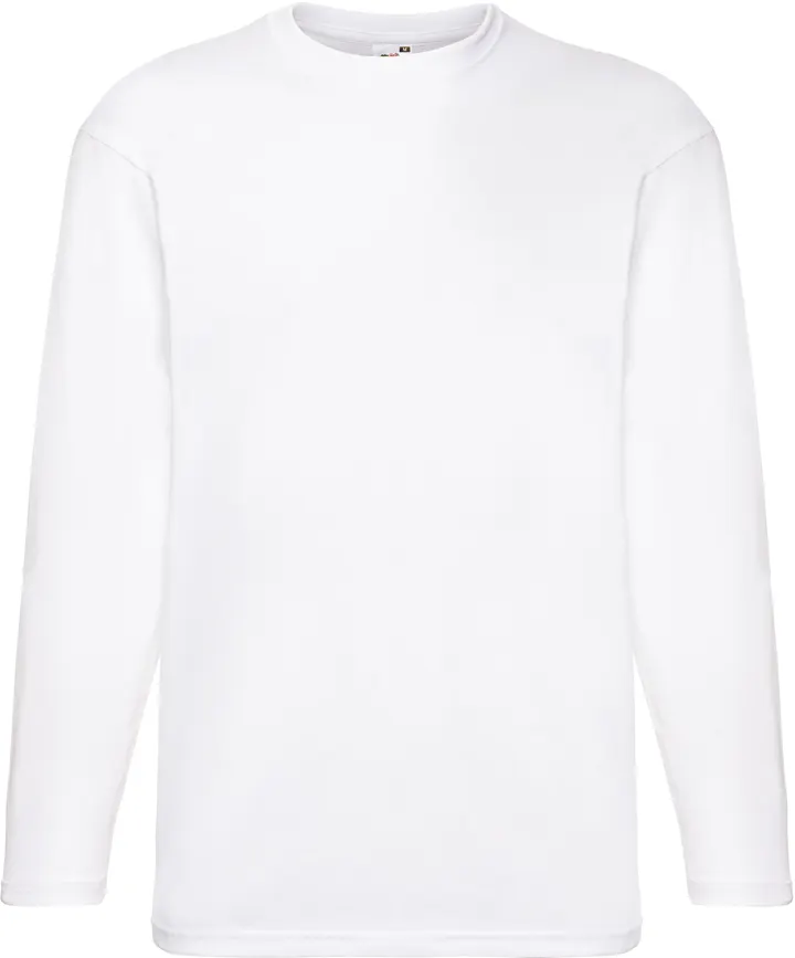 Valueweight Long Sleeve T (61-038-0) White