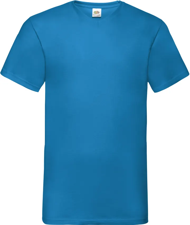T-shirt homme col v Valueweight (61-066-0) Azur Blue