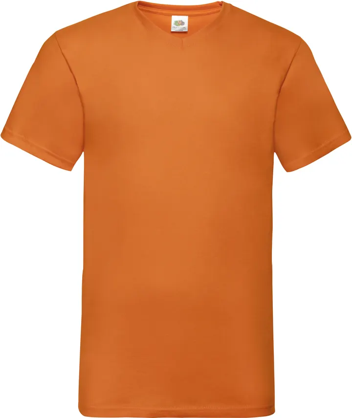 T-shirt homme col v Valueweight (61-066-0) Orange