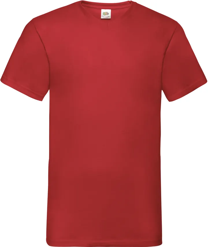 T-shirt homme col v Valueweight (61-066-0) Red