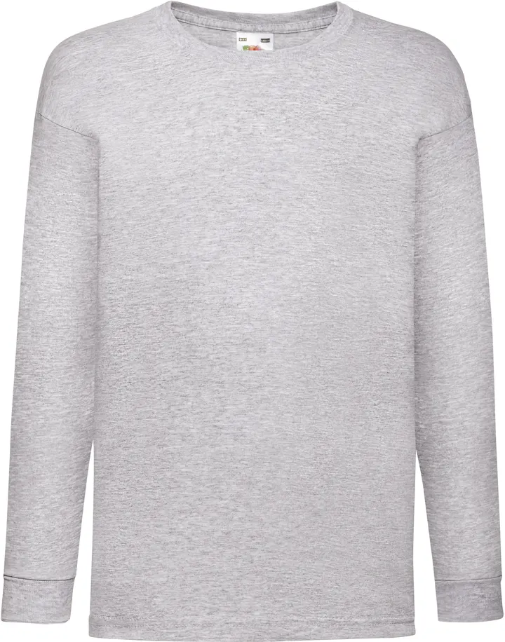 T-shirt enfant manches longues Valueweight (61-007-0) Heather Grey