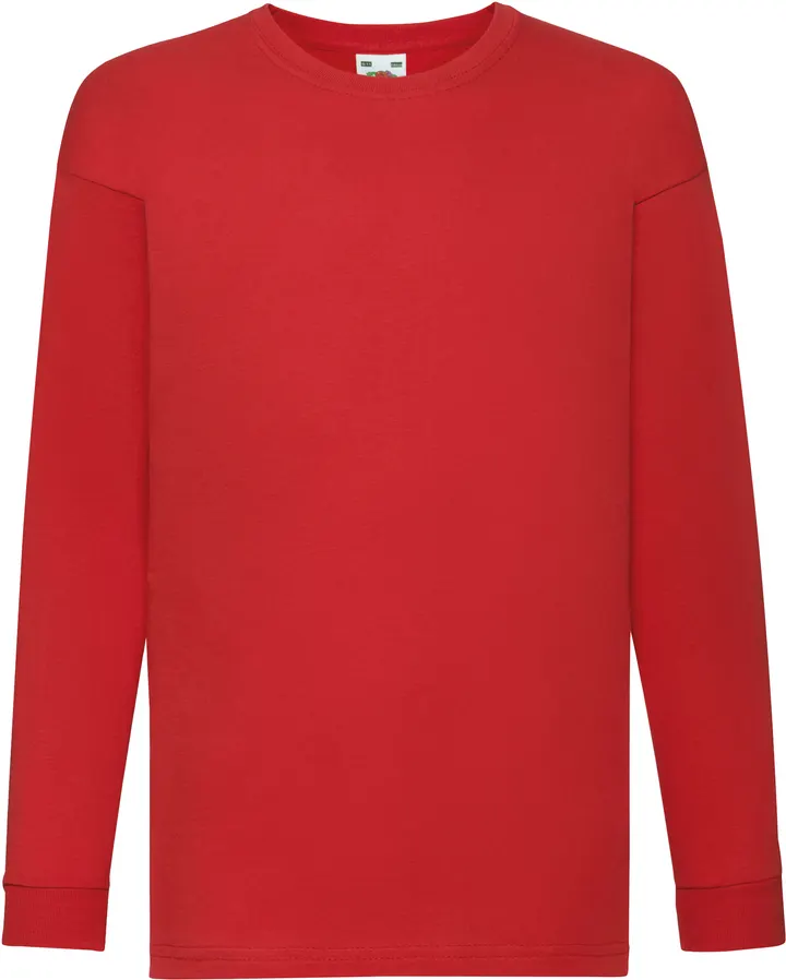 T-shirt enfant manches longues Valueweight (61-007-0) Red