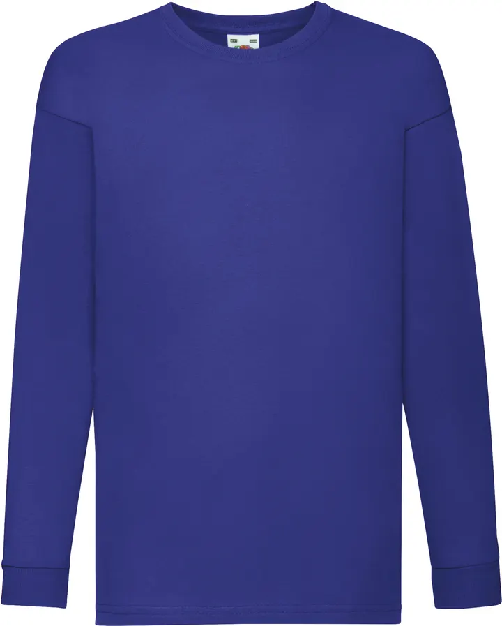 T-shirt enfant manches longues Valueweight (61-007-0) Royal Blue