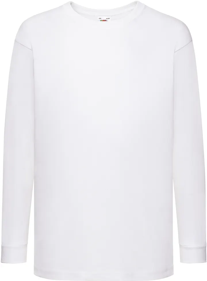 T-shirt enfant manches longues Valueweight (61-007-0) White