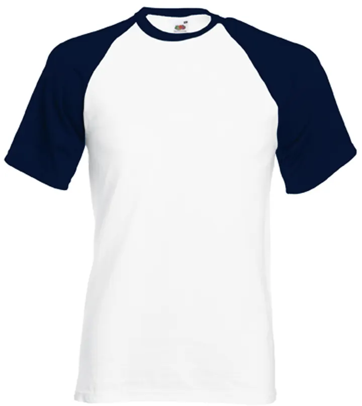 Valueweight Short Sleeve Baseball White / Deep Navy