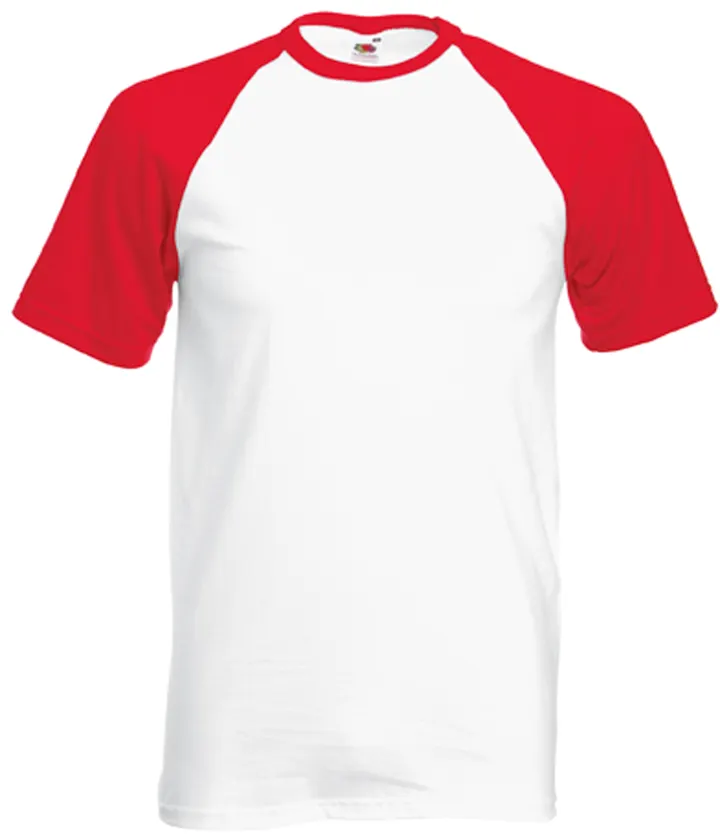 Valueweight Short Sleeve Baseball White / Red