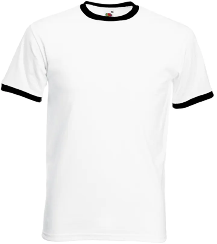 T-shirt Ringer Valueweight White / Black