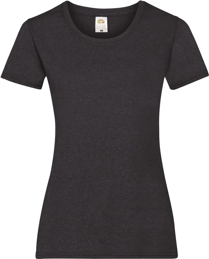 Lady-fit Valueweight T (61-372-0) Dark Heather Grey