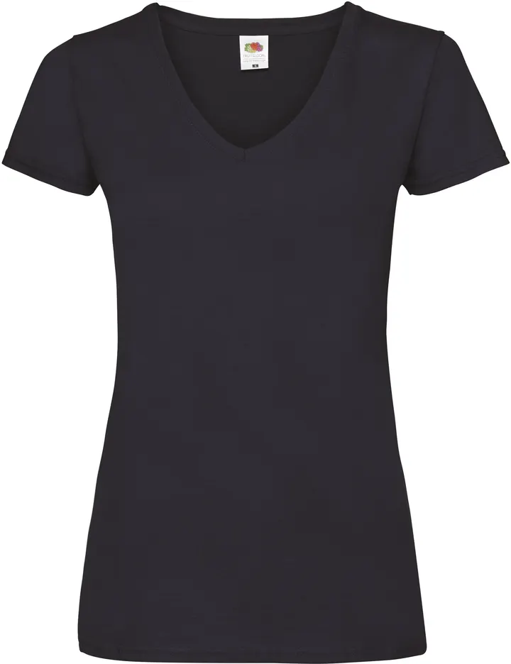 Lady-fit Valueweight V-Neck T (61-398-0) Deep Navy