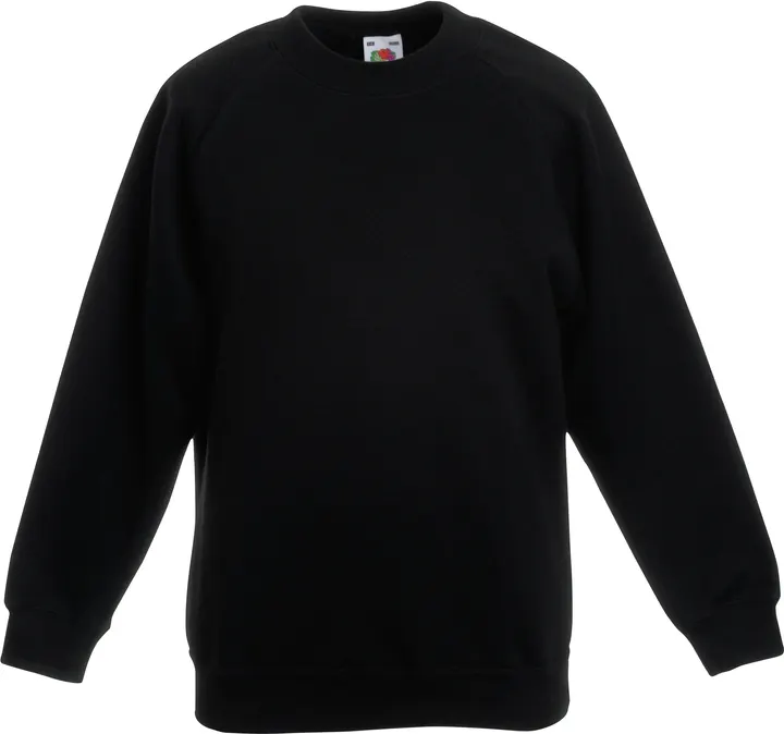 Kids Raglan Sweat (62-039-0) Kinder-Sweatshirt mit Raglanärmeln Black