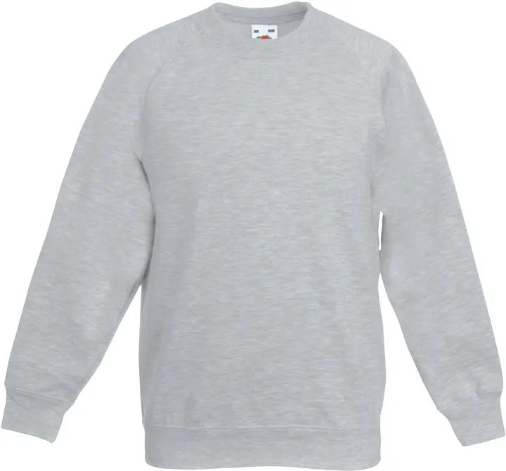 Kids Raglan Sweat (62-039-0) Kinder-Sweatshirt mit Raglanärmeln Heather Grey