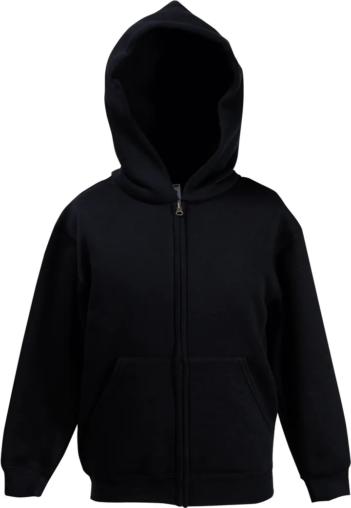 Kids Classic Hooded Sweat Jacket (62-045-0) Black