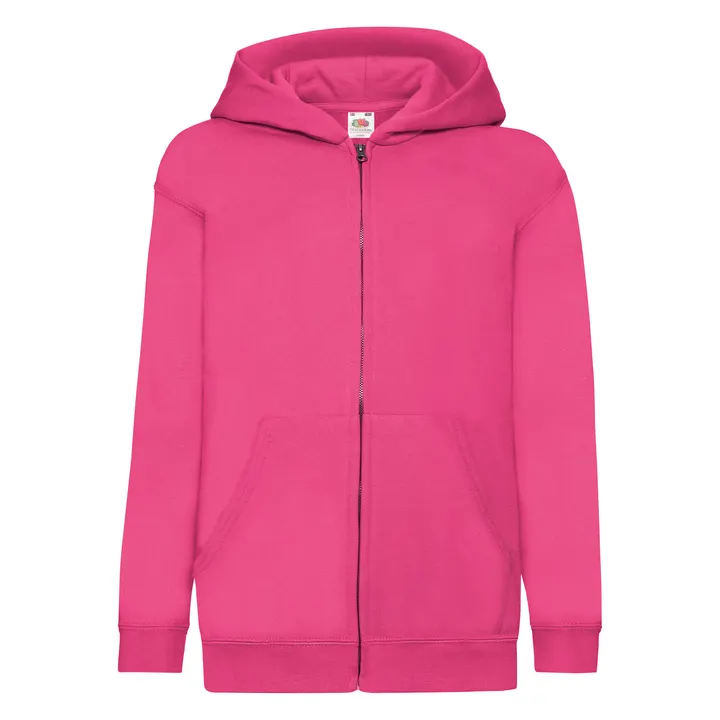 Kids Classic Hooded Sweat Jacket (62-045-0) Fuchsia