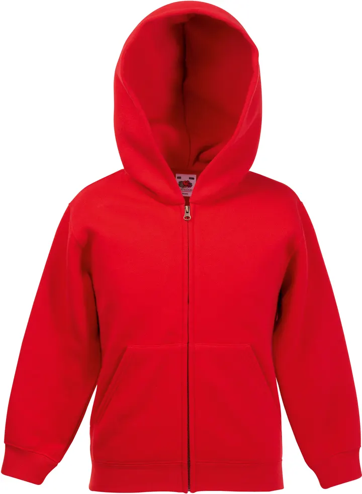 Kids Classic Hooded Sweat Jacket (62-045-0) Red