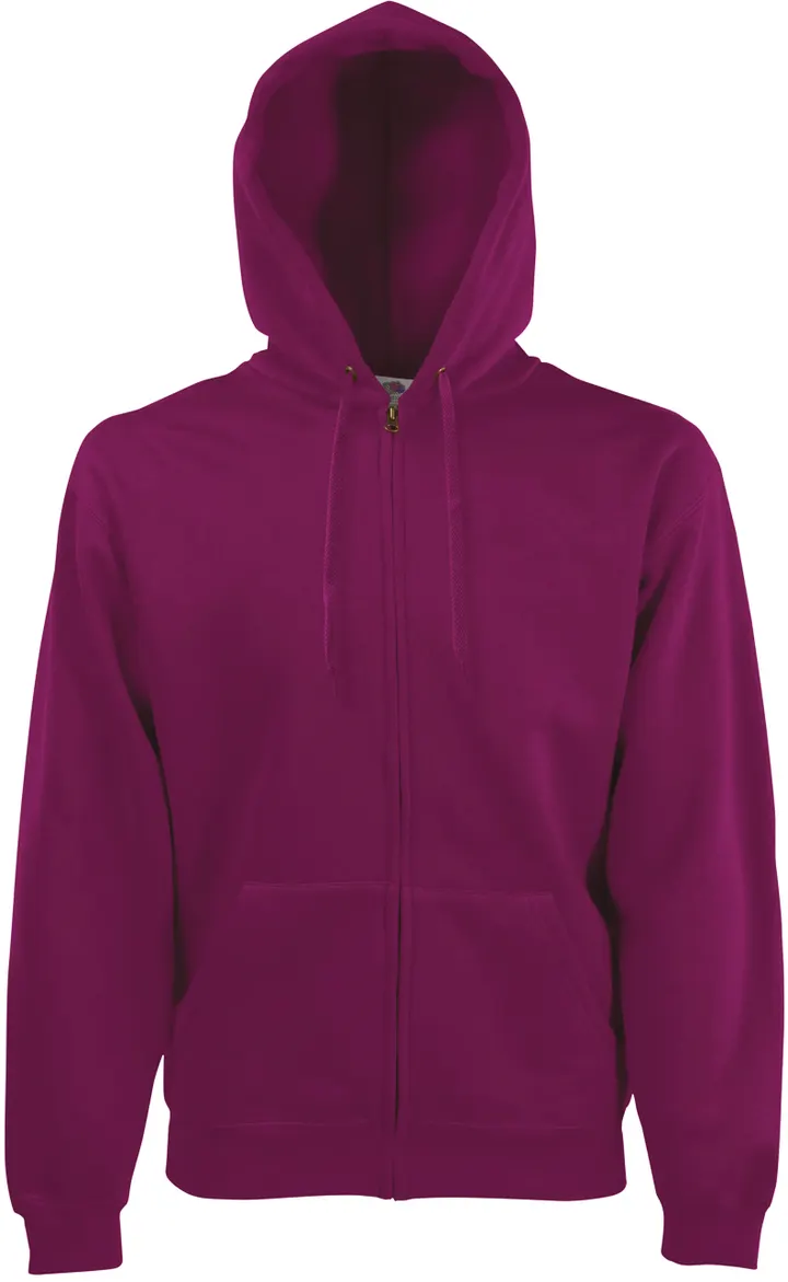 Sweat-shirt homme zippé capuche Classic (62-062-0) Burgundy