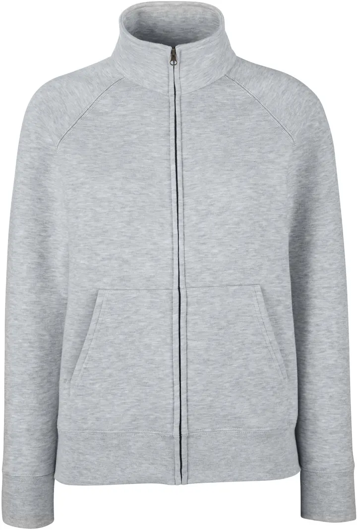 Lady Sweat Jacket (62-116-0) Heather Grey