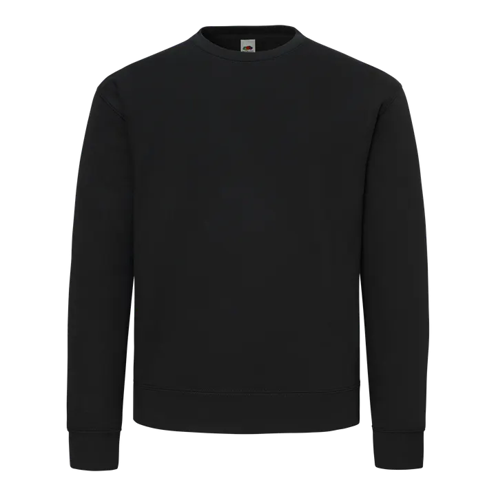 Sweat col rond coton Homme Black