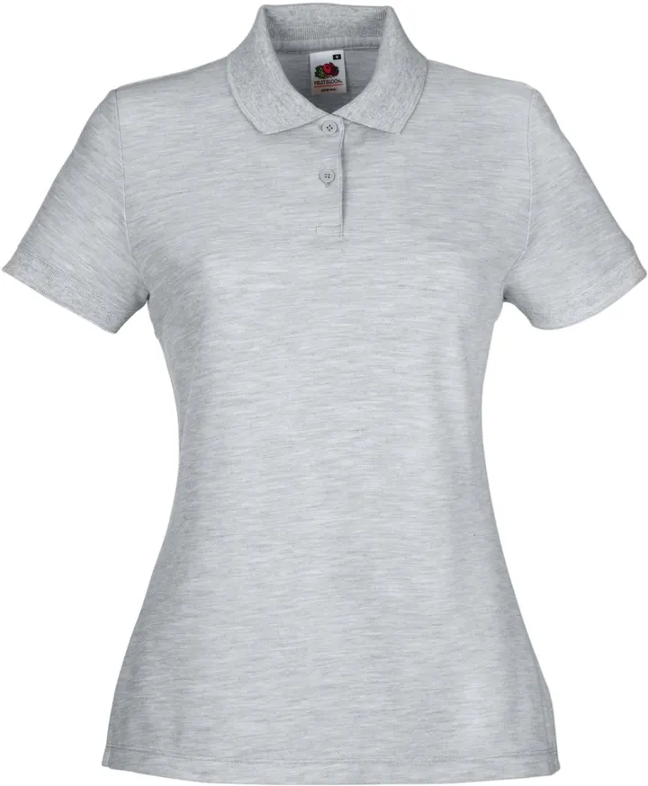 Lady-fit 65/35 Polo (63-212-0) Heather Grey