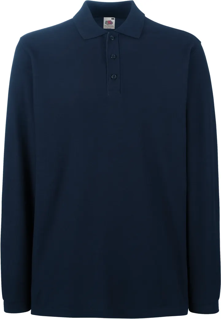 Premium Long Sleeve Polo (63-310-0) Deep Navy