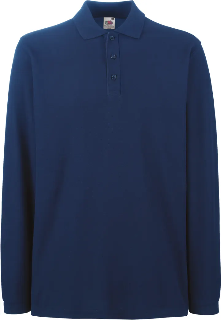Premium Long Sleeve Polo (63-310-0) Navy