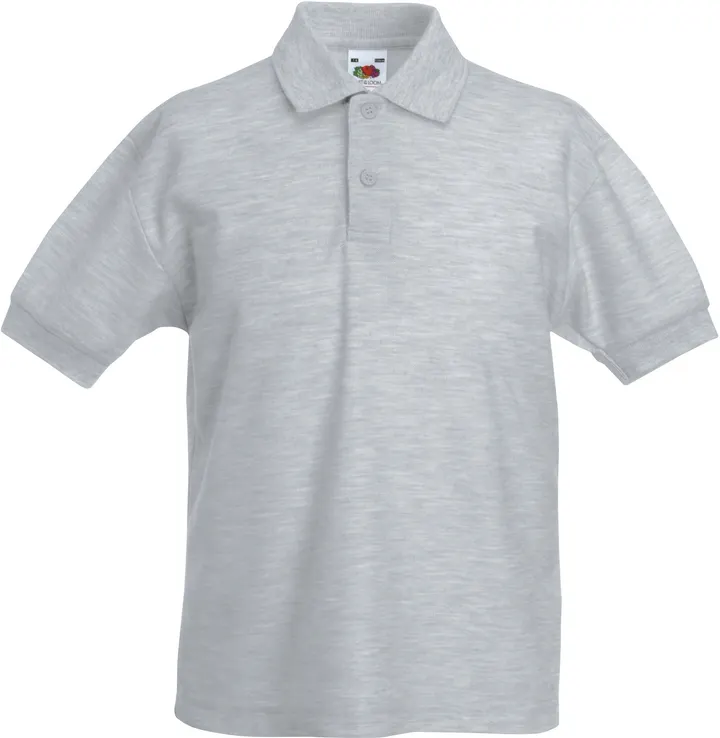 Kinder-Polohemd 65/35 Heather Grey